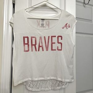 VICTORIA’S SECRET PINK Atlanta Braves crop tee